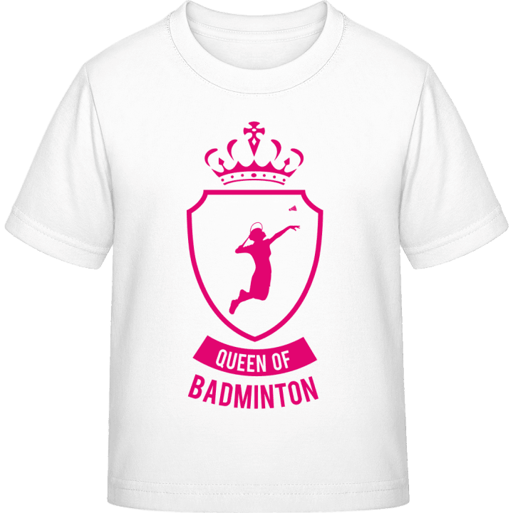 Queen Of Badminton T-shirt för barn contain pic