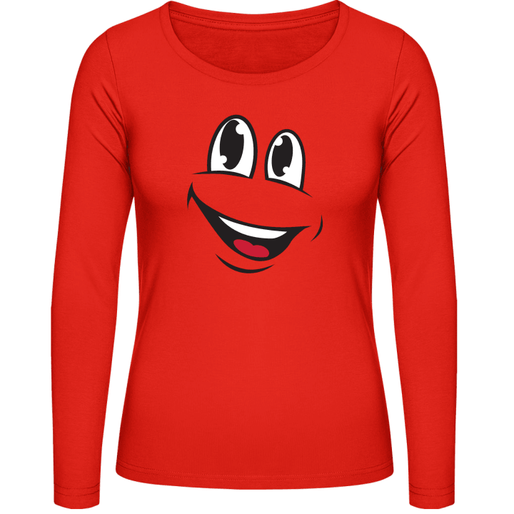 Happy Comic Character Langermet skjorte for kvinner contain pic