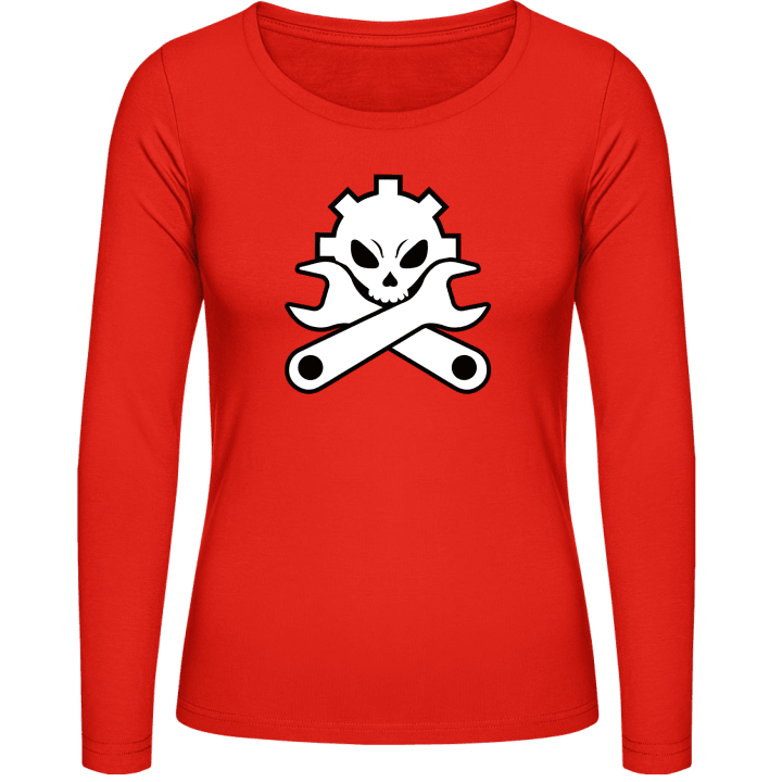 Mechanic Skull Camisa de manga larga para mujer contain pic