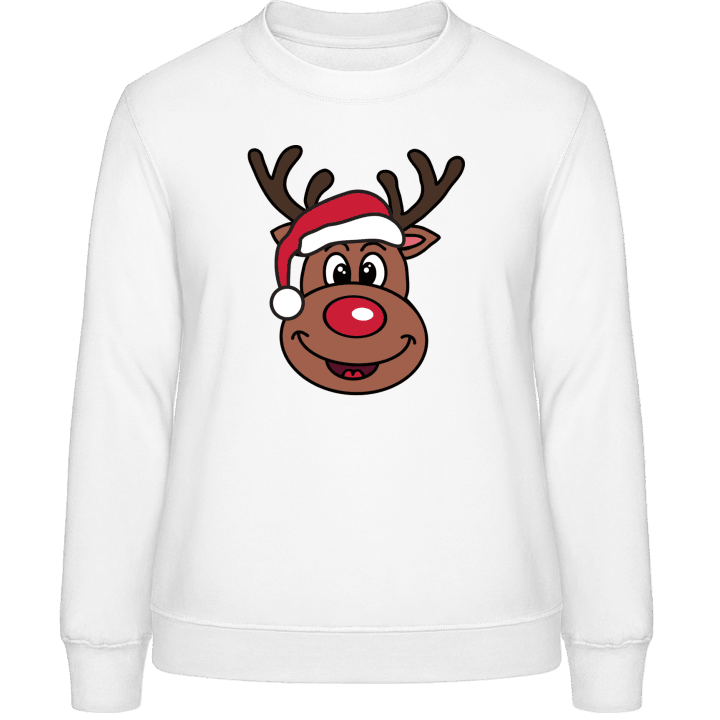 Cute Christmas Reindeer Frauen Sweatshirt 0 image