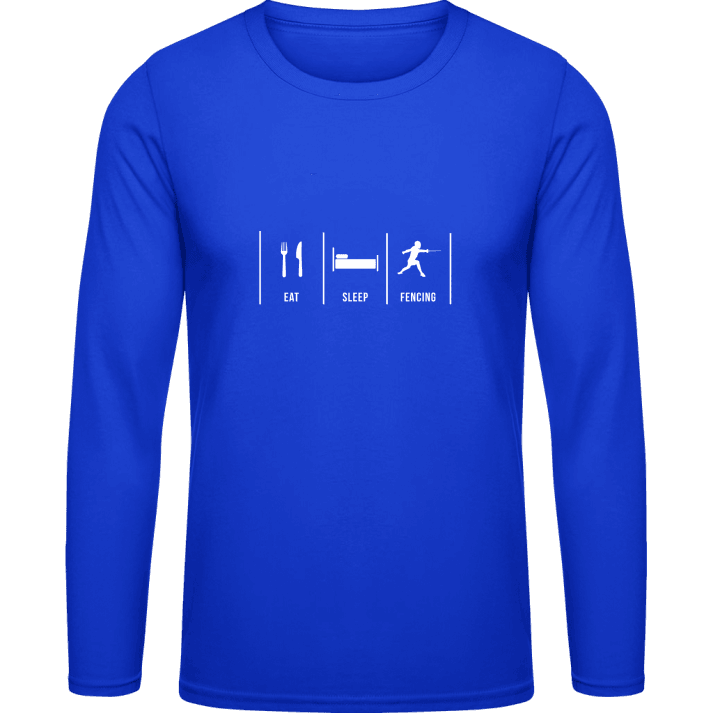 Eat Sleep Fencing Shirt met lange mouwen contain pic