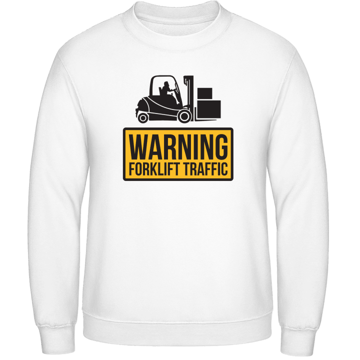 Warning Forklift Traffic Felpa contain pic