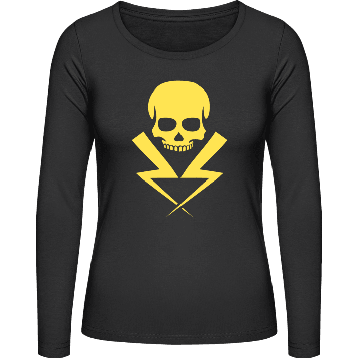 Electricity Skull T-shirt à manches longues pour femmes contain pic