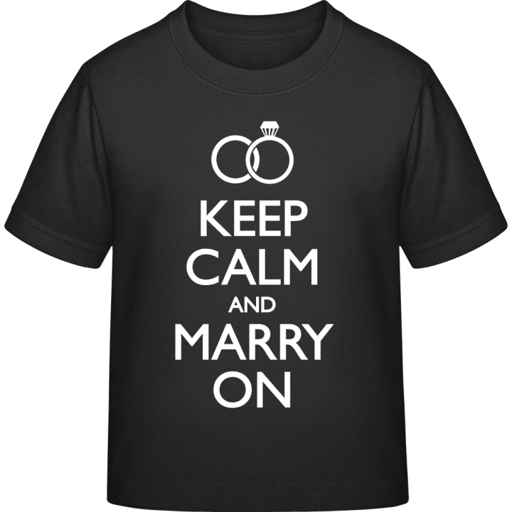 Keep Calm and Marry On T-shirt för barn contain pic