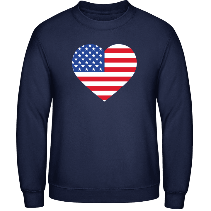 USA Heart Flag Sweatshirt contain pic