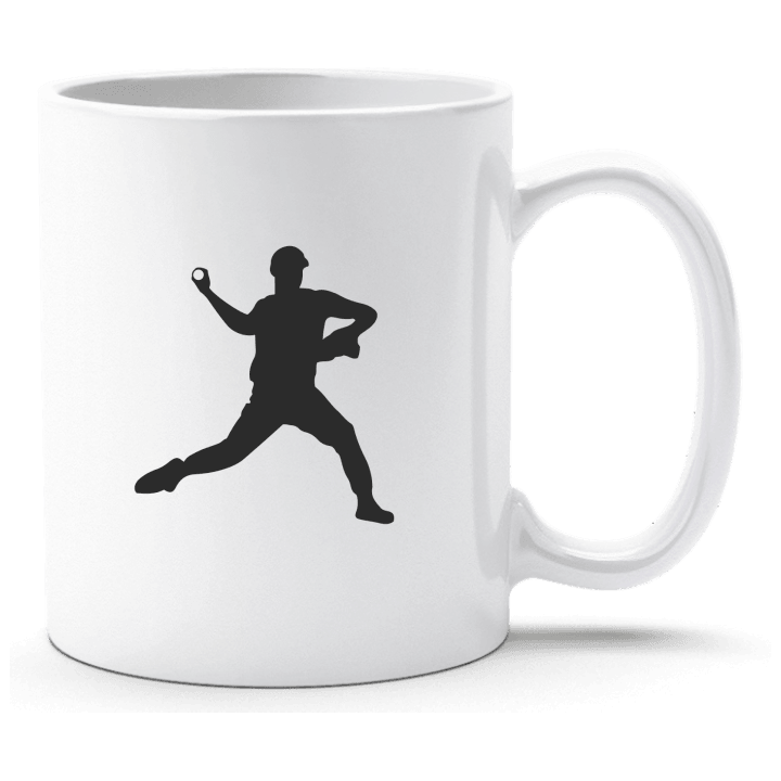 Baseball Player Silouette Cup contain pic