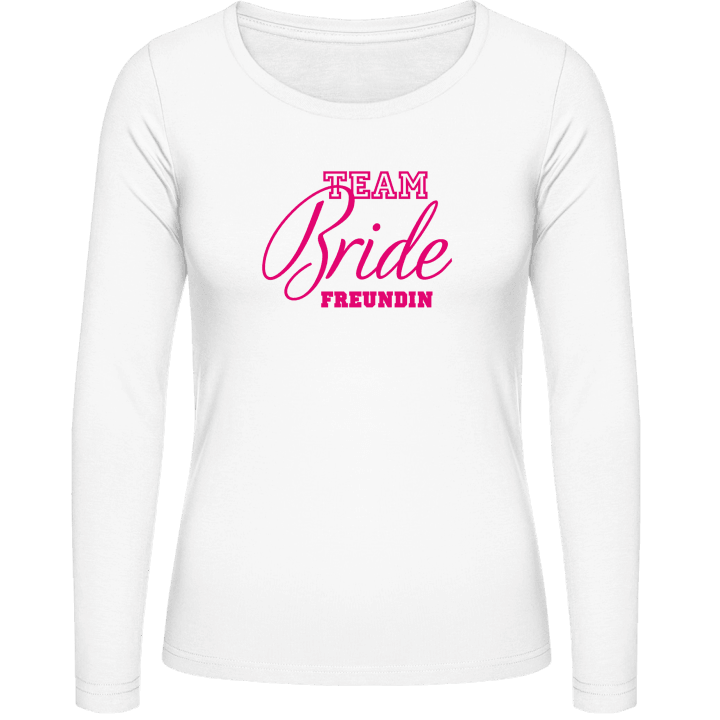 Team Bride Freundin Vrouwen Lange Mouw Shirt contain pic