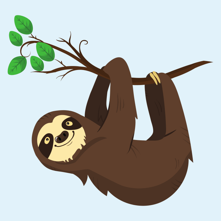 Happy Sloth  T-shirt à manches longues pour femmes 0 image