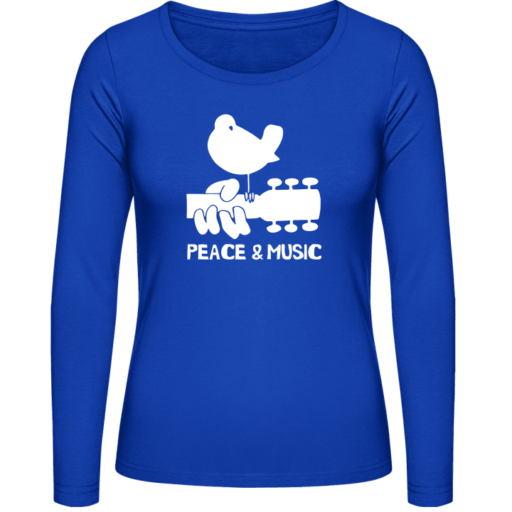 Peace And Music Frauen Langarmshirt contain pic