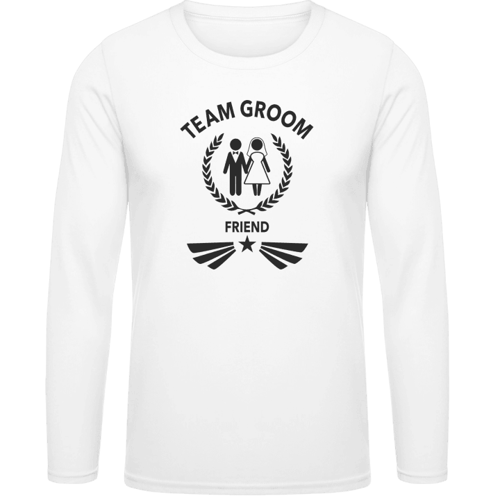 Team Groom Friend Langarmshirt contain pic