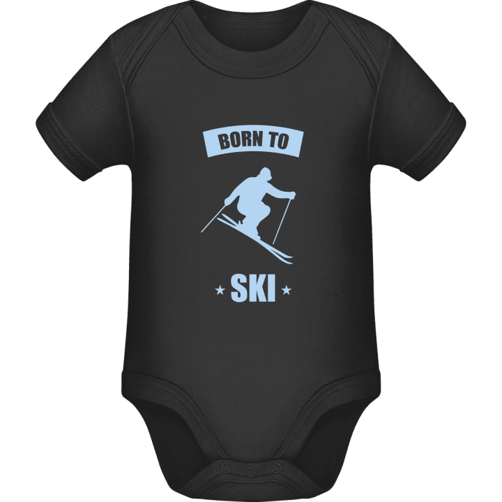 Born To Ski Baby Romper contain pic