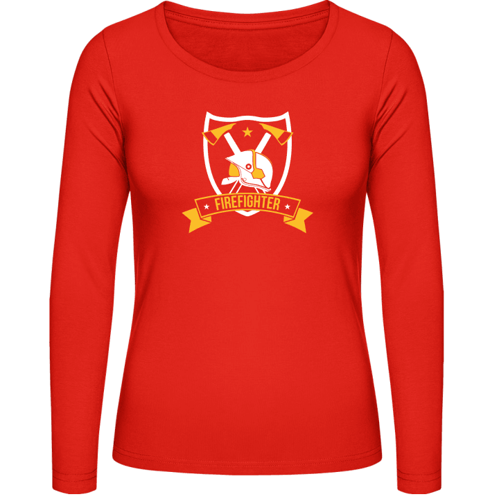 Firefighter Frauen Langarmshirt contain pic