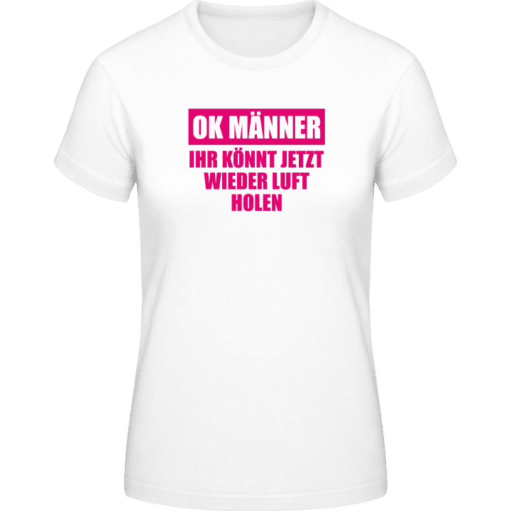 OK Männer wieder Luft holen Vrouwen T-shirt 0 image