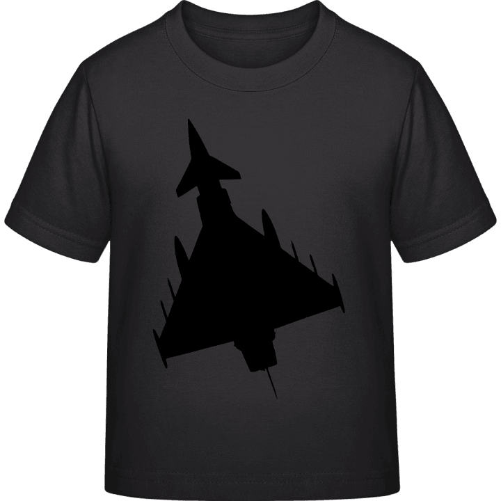 Fighter Jet Silhouette Kinder T-Shirt contain pic