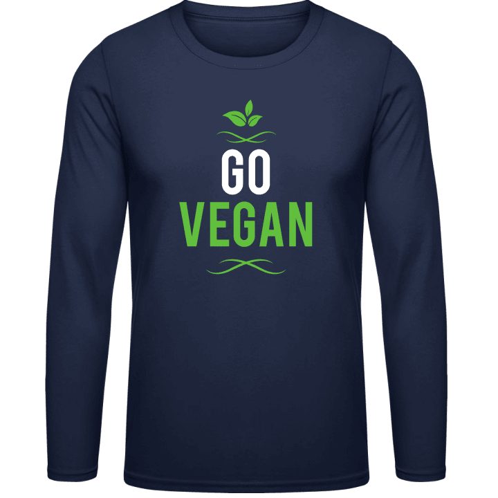Go Vegan Langarmshirt contain pic