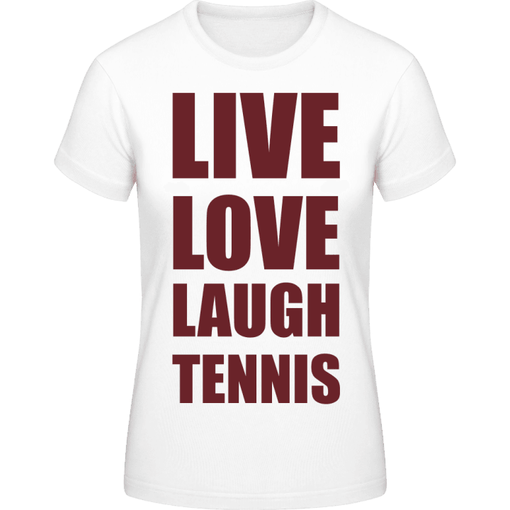 Live Love Laugh Tennis T-skjorte for kvinner contain pic