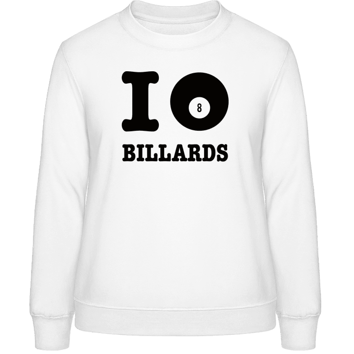 I Heart Billiards Sweatshirt för kvinnor contain pic