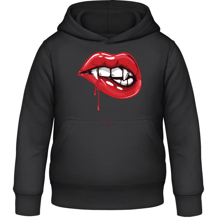 Red Vampire Lips Hættetrøje til børn 0 image