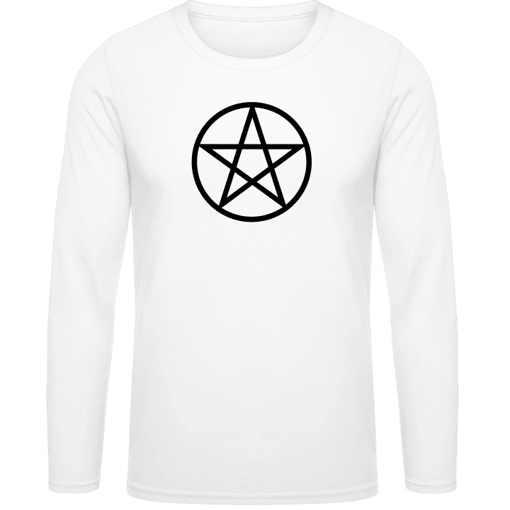 Pentagram in Circle T-shirt à manches longues contain pic