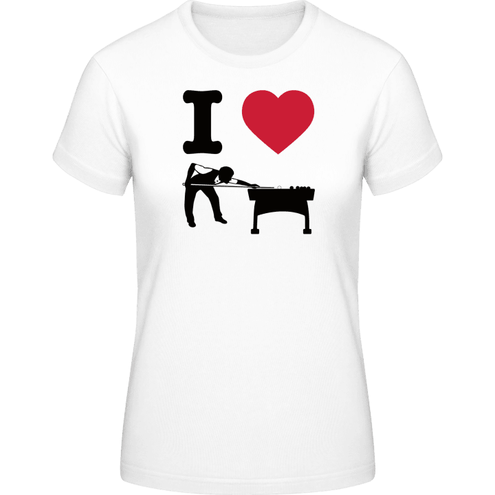 I Love Billiards Frauen T-Shirt contain pic
