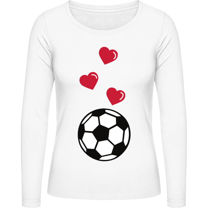 Love Football Vrouwen Lange Mouw Shirt contain pic