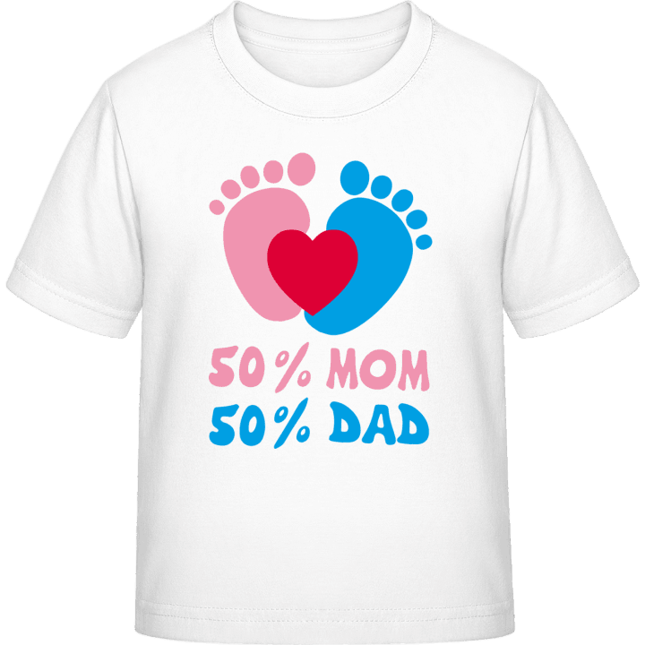 50 Percent Mom 50 Percent Dad T-shirt til børn 0 image