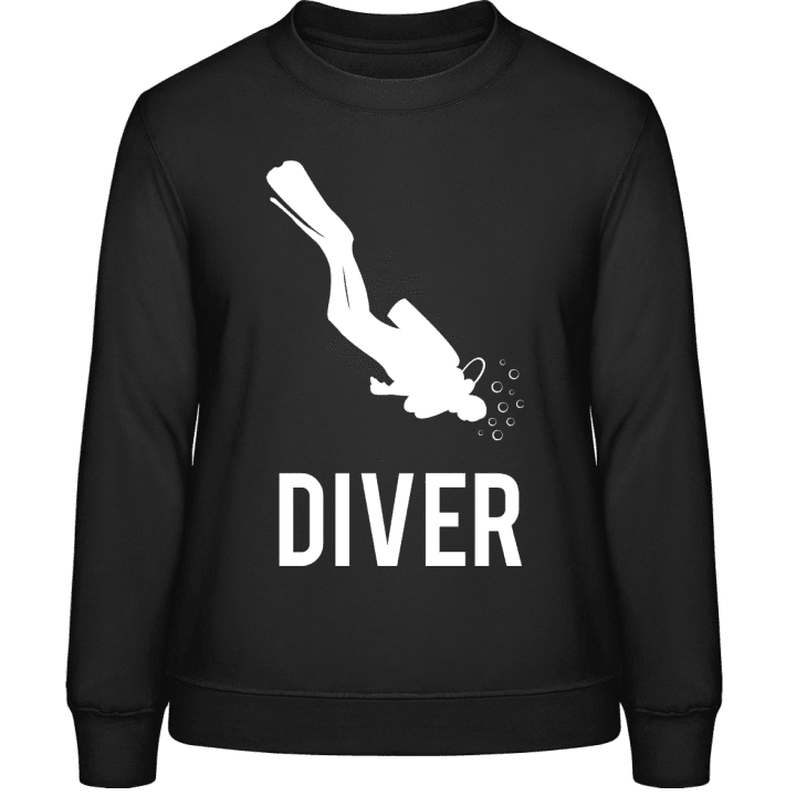 Scuba Diver Felpa donna contain pic
