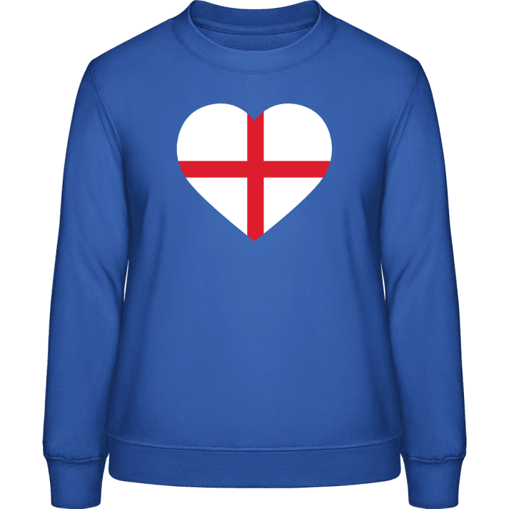 England Heart Flag Sweat-shirt pour femme contain pic