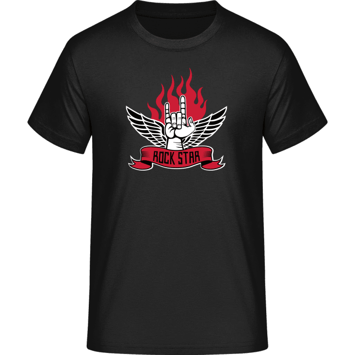 Rock Star Hand Flamme T-Shirt contain pic