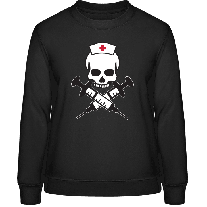Nurse Skull Injection Frauen Sweatshirt contain pic