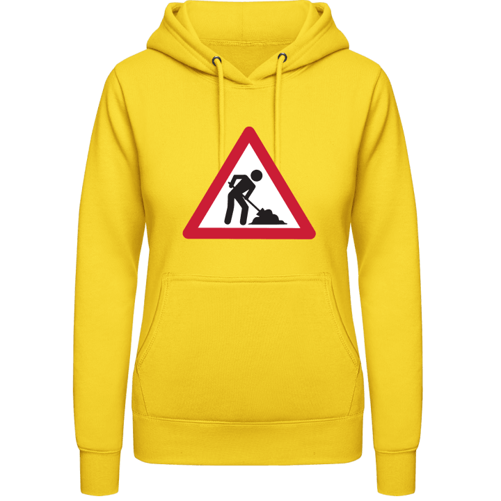 Construction Site Warning Vrouwen Hoodie contain pic