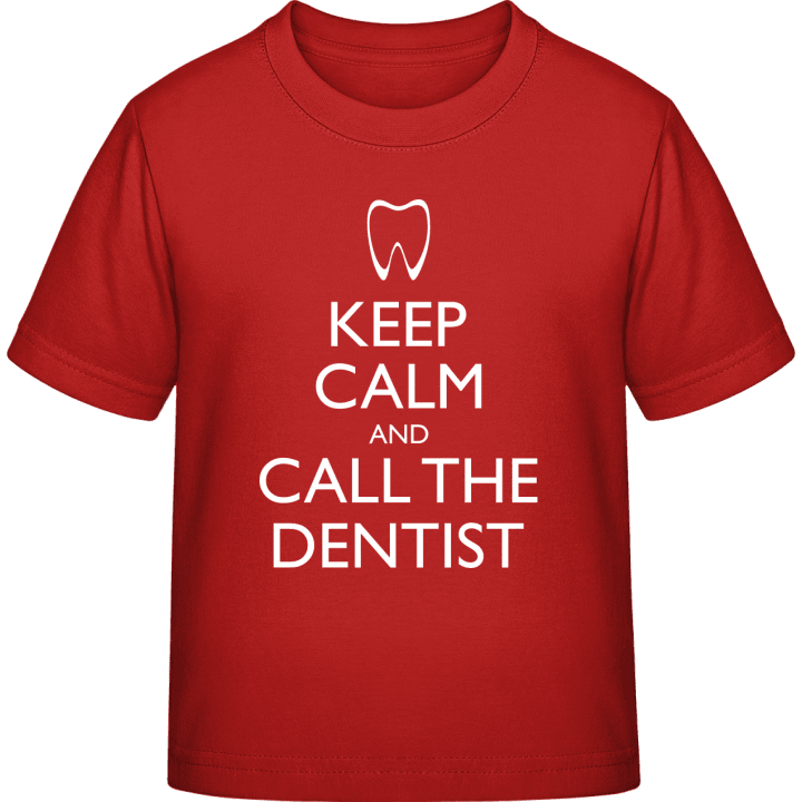Keep Calm And Call The Dentist Kinderen T-shirt contain pic