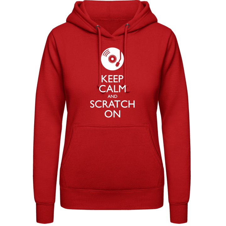 Keep Calm And Scratch On Hoodie för kvinnor contain pic