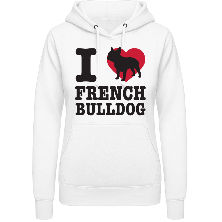 I Love French Bulldog Frauen Kapuzenpulli 0 image