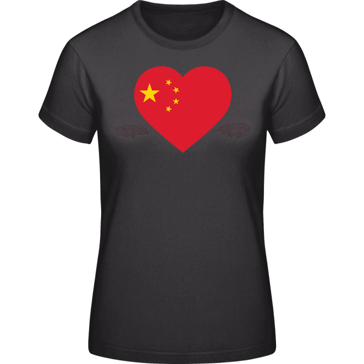 China Heart Flag T-shirt til kvinder 0 image