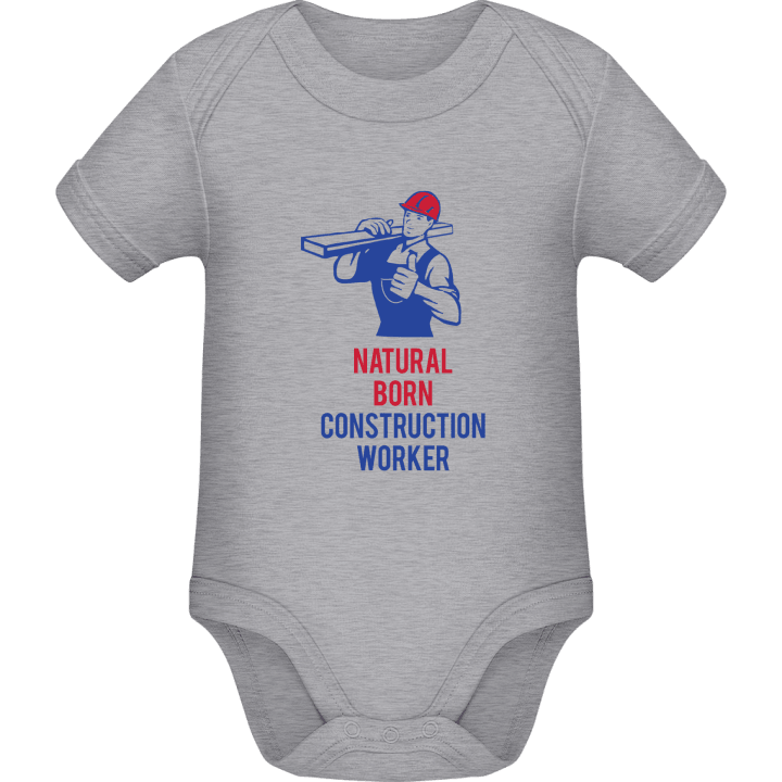 Natural Born Construction Worker Baby Romper 0 image