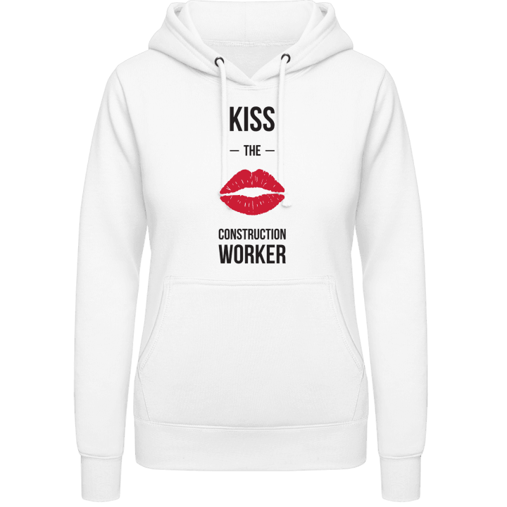Kiss The Construction Worker Felpa con cappuccio da donna contain pic