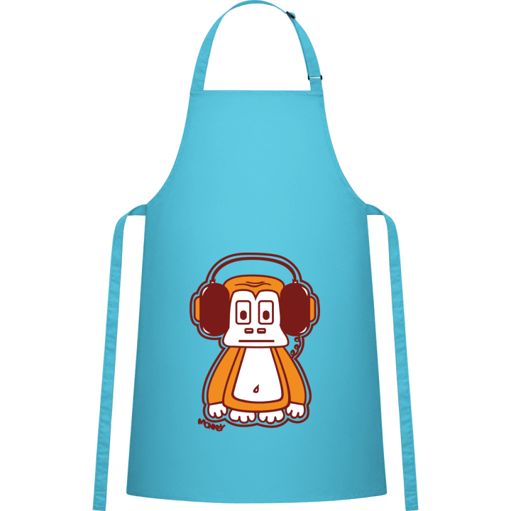Monkey With Headphones Kitchen Apron contain pic