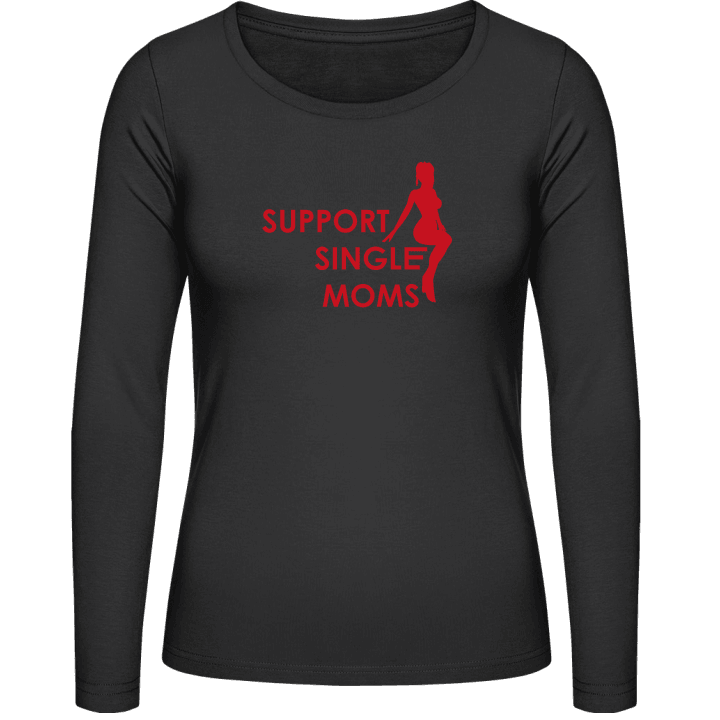 Support Single Moms Frauen Langarmshirt contain pic