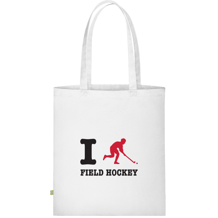 I Love Field Hockey Stoffen tas contain pic