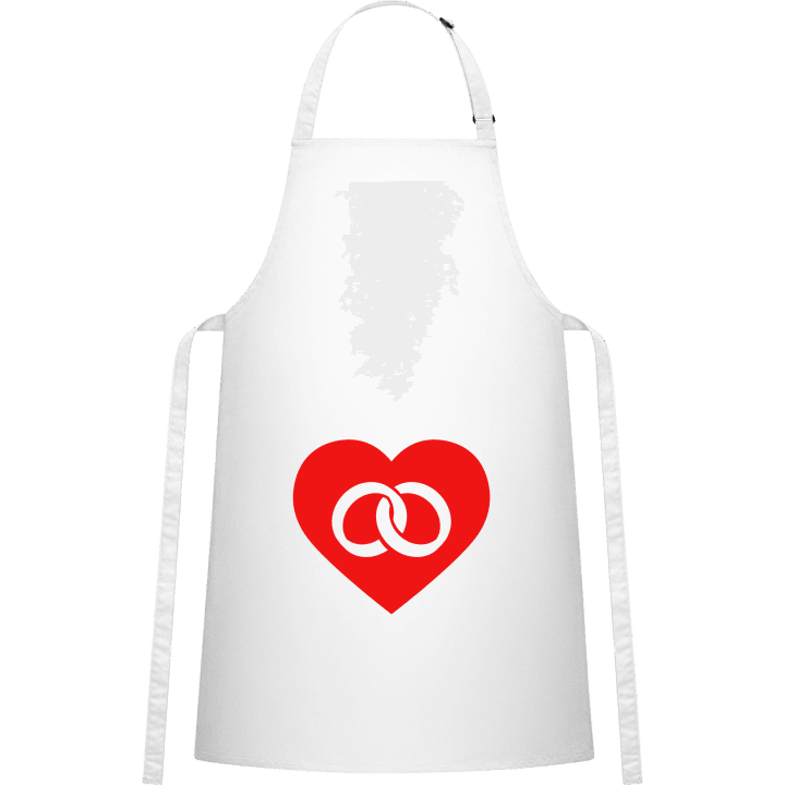 Wedding Rings In Heart Kitchen Apron contain pic