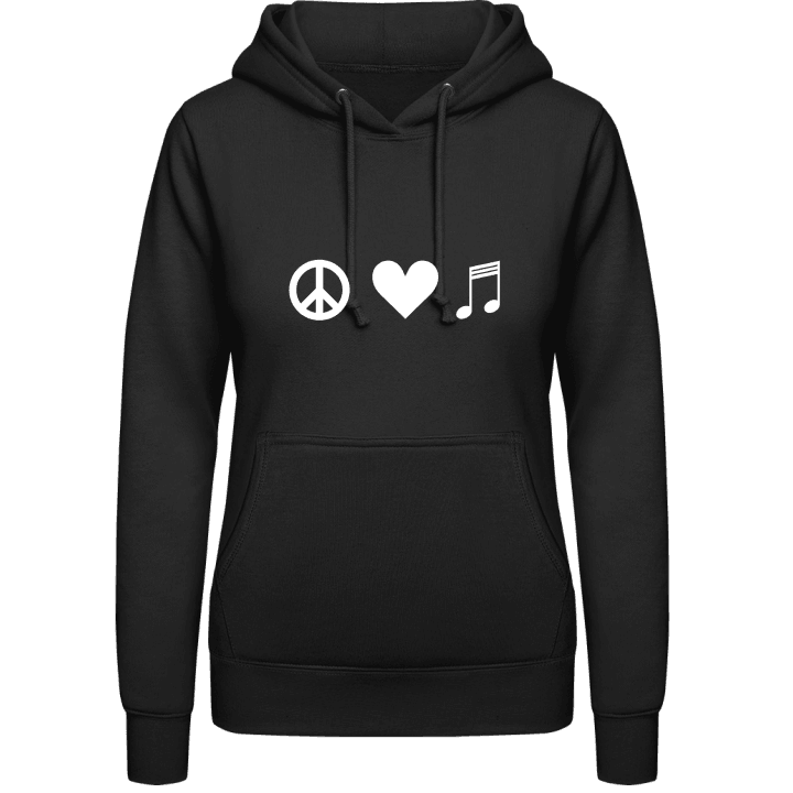 Peace Heart Music Vrouwen Hoodie contain pic