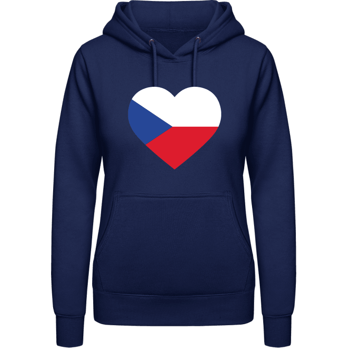 Czech Heart Felpa con cappuccio da donna contain pic