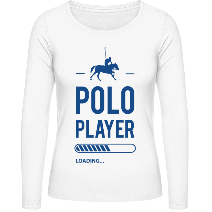 Polo Player Loading Camisa de manga larga para mujer contain pic