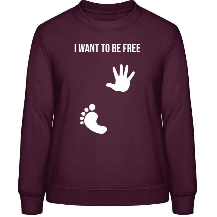 I Want To Be Free Baby On Board Vrouwen Sweatshirt 0 image