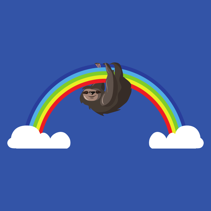 Sloth On Rainbow Felpa con cappuccio 0 image