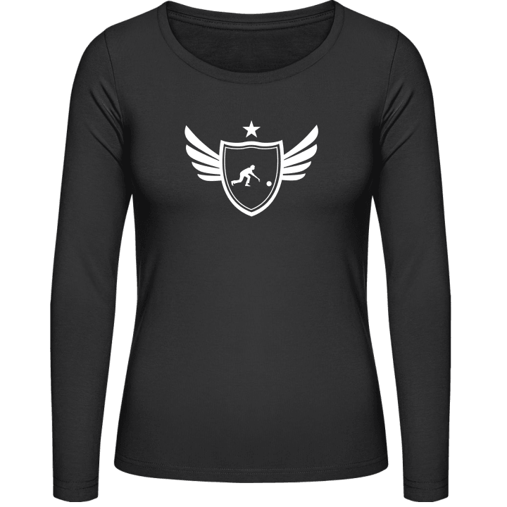 Bowling Player Winged Women long Sleeve Shirt contain pic
