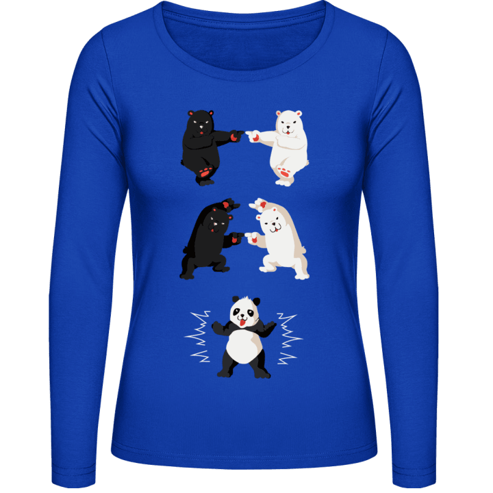 Panda Bear Fusion Langermet skjorte for kvinner 0 image