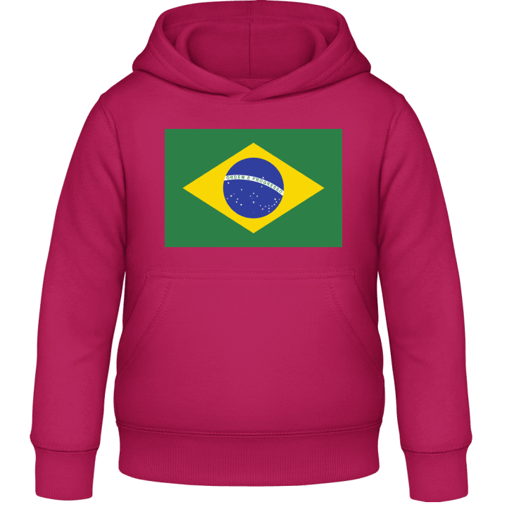 Brazil Flag Felpa con cappuccio per bambini contain pic