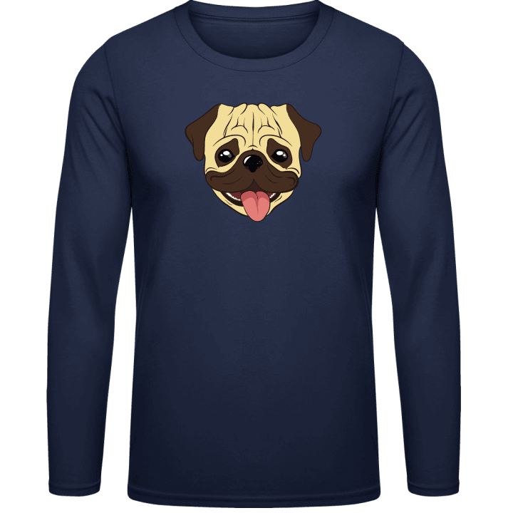 Pug Face Long Sleeve Shirt 0 image